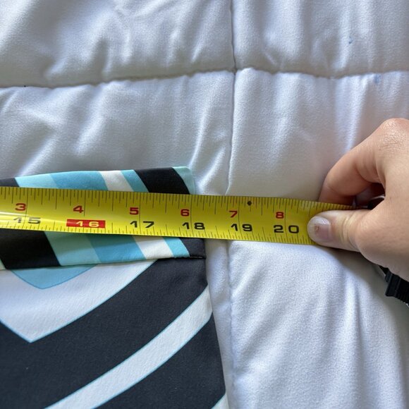 Bogner Tennis Golf Skort Skirt Blue Geometric Stretch Womens Size 12 Outdoor - Picture 2 of 9